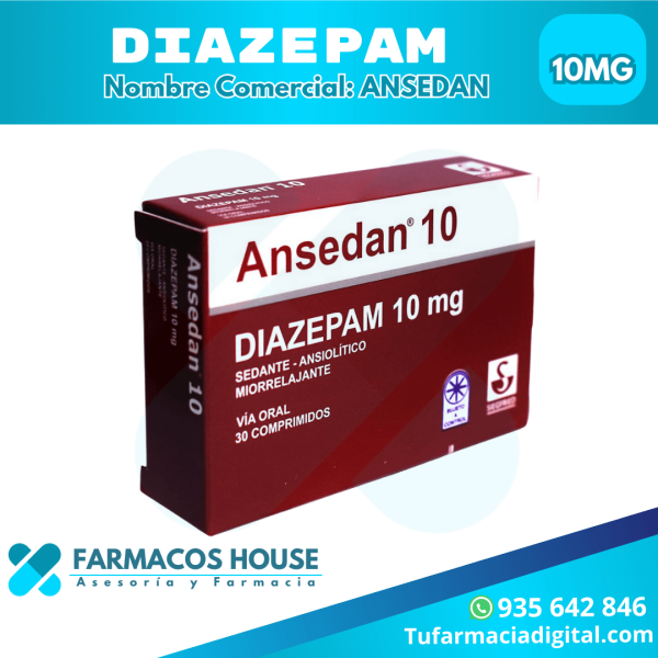 DIAZEPAM 10 MG X 30 COMPRIMIDOS - Solución relajante para el estrés y la ansiedad en Lima, Perú.