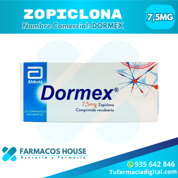 Envase de Dormex junto a una imagen que represente tranquilidad y sueño reparador.