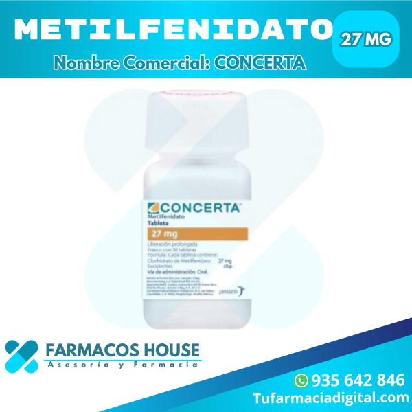 Venta de Concerta 27 mg en Lima - Supera el TDAH con Confianza
