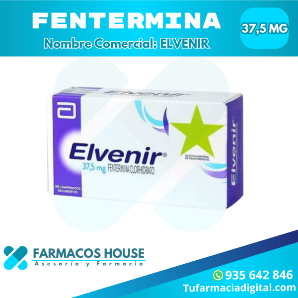 Venta de Fentermina 37,5 mg en Lima - Elvenir