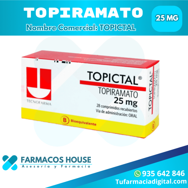 Venta de Topiramato en Lima - Tabletas de Topiramato 25 mg