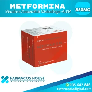 Venta de Metcofage METFORMINA 850 mg
