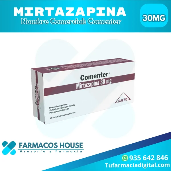 Venta Mirtazapina 30 mg - 30 Comprimidos