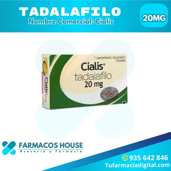Tadalafil 20 mg X 4 Unidades