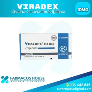 Venta de Viradex Zolpidem 10 mg